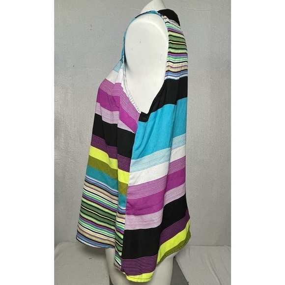 𝅺worthington Button Up Sleeveless Blouse Sz PXL - Picture 2 of 5